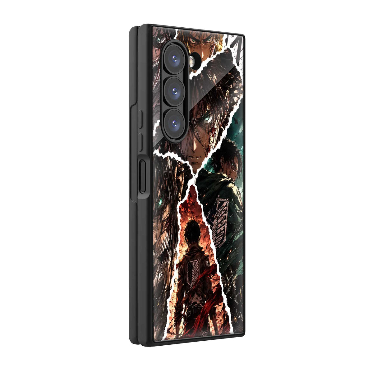 Eren Titan Fury Samsung Z Fold Glass Case