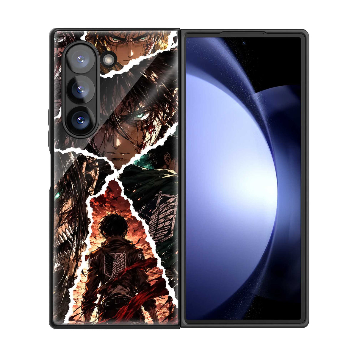 Eren Titan Fury Samsung Z Fold Glass Case