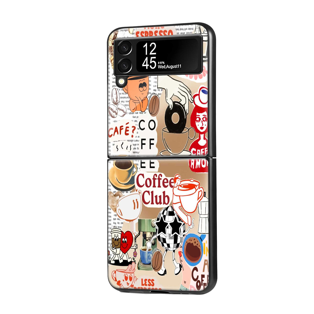 Espresso Club Samsung Z Flip Glass Case
