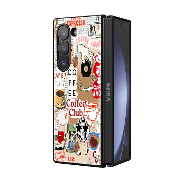 Espresso Club Samsung Z Fold Glass Case