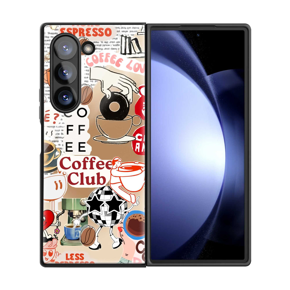 Espresso Club Samsung Z Fold Glass Case