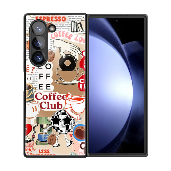 Espresso Club Samsung Z Fold Glass Case