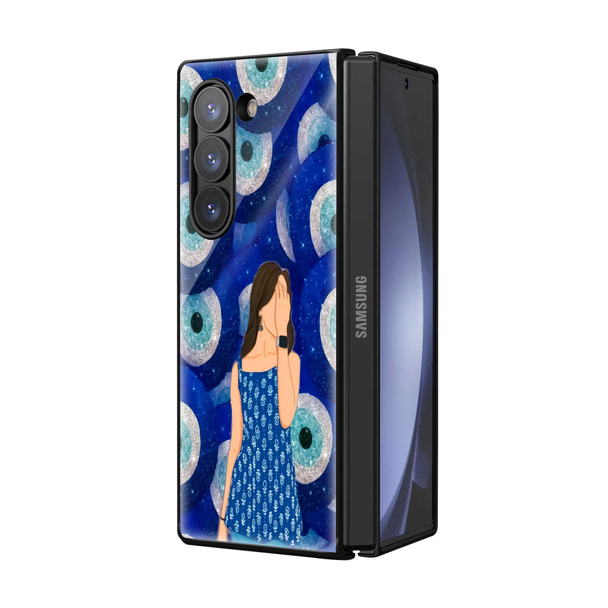 Evil Eye Muse Samsung Z Fold Glass Case