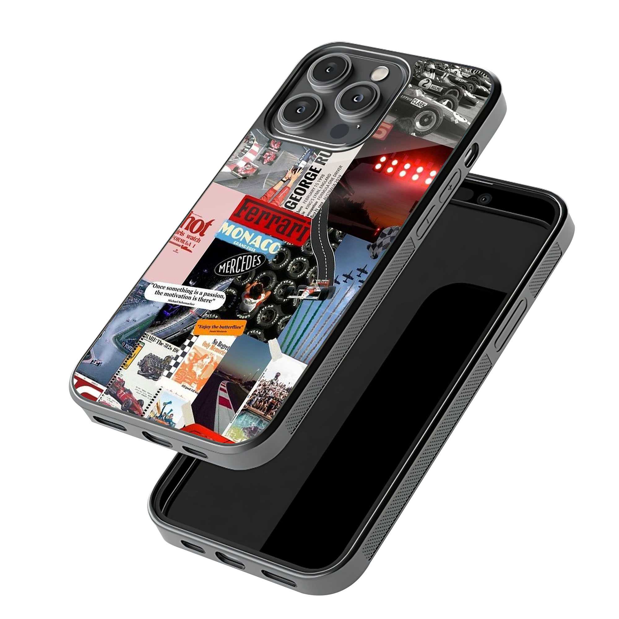 F1 Retro Rush Glass Case