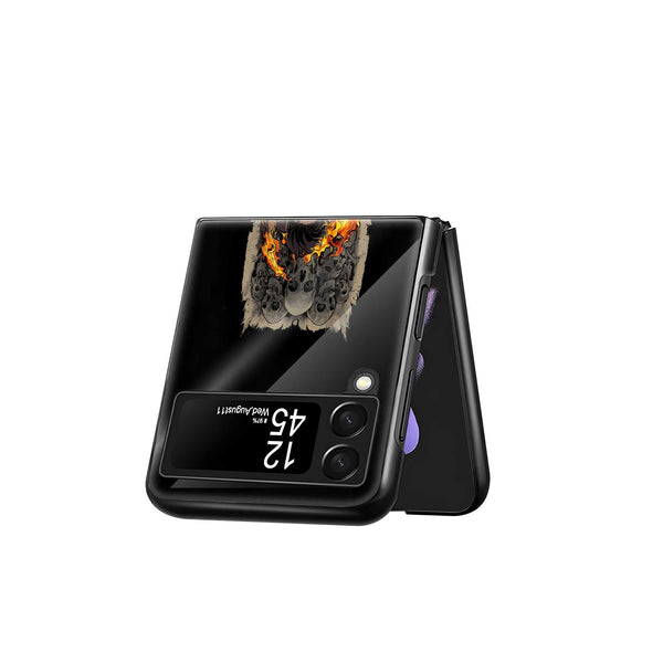 Flame Reaper Samsung Z Flip Glass Case