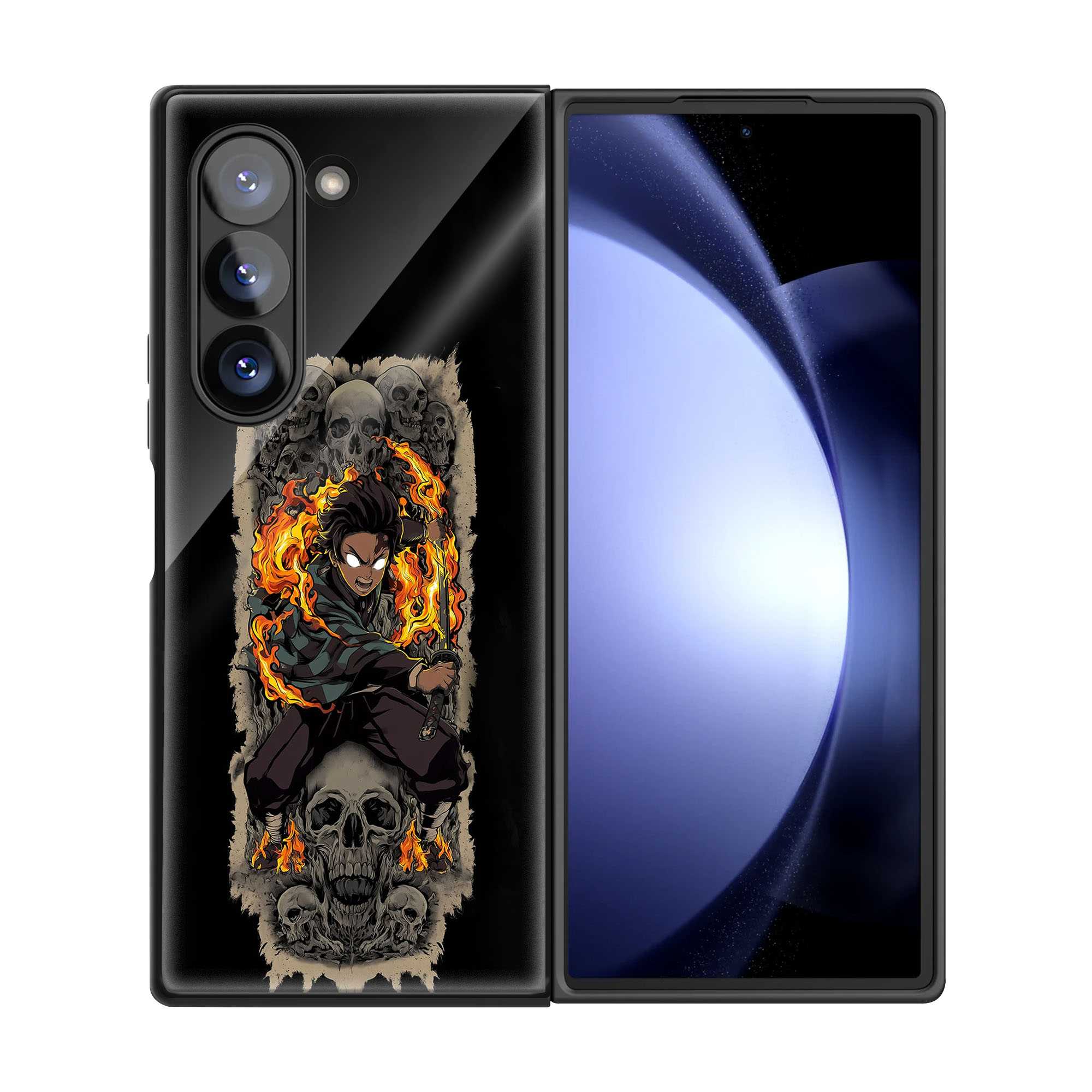 Flame Reaper Samsung Z Fold Glass Case