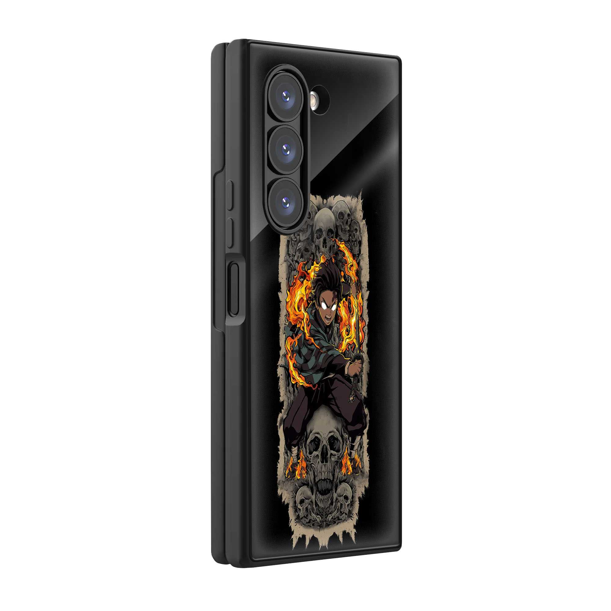 Flame Reaper Samsung Z Fold Glass Case
