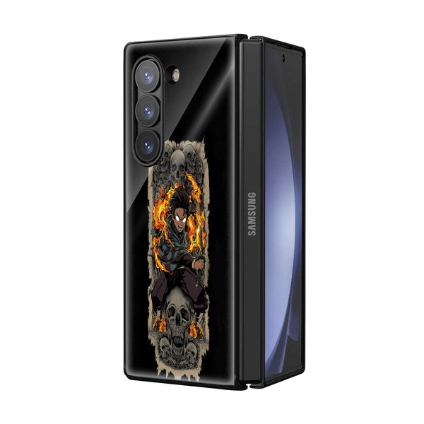 Flame Reaper Samsung Z Fold Glass Case