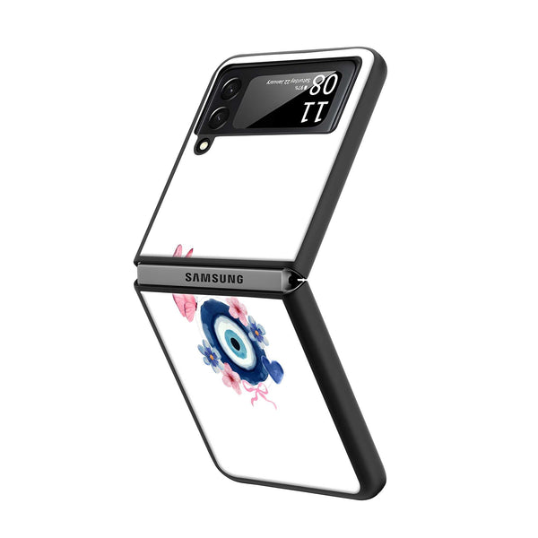 Floral Guardian Samsung Z Flip Glass Case