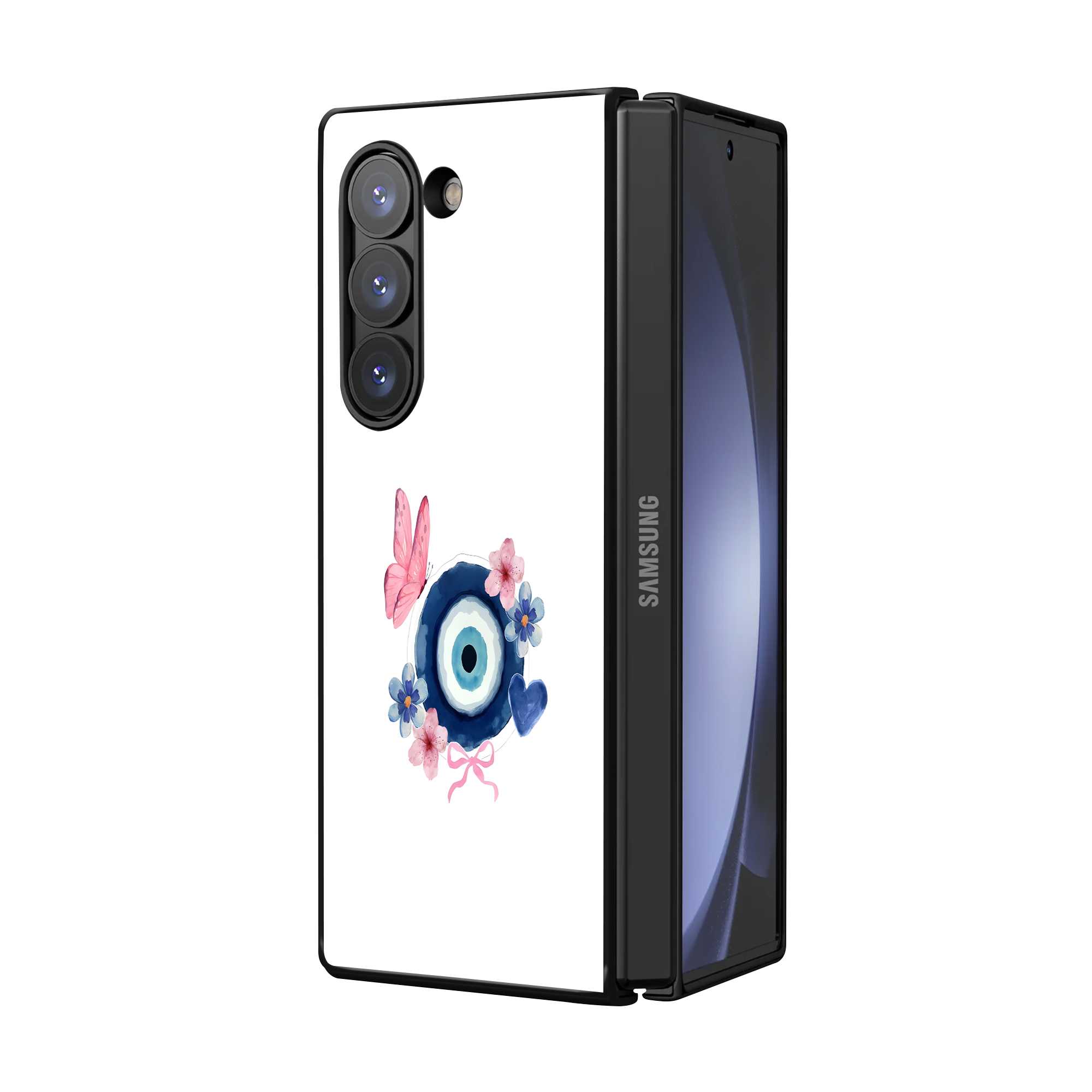 Floral Guardian Samsung Z Fold Glass Case