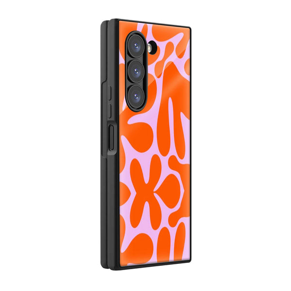 Flower Pop Art Samsung Z Fold Glass Case