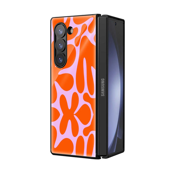Flower Pop Art Samsung Z Fold Glass Case