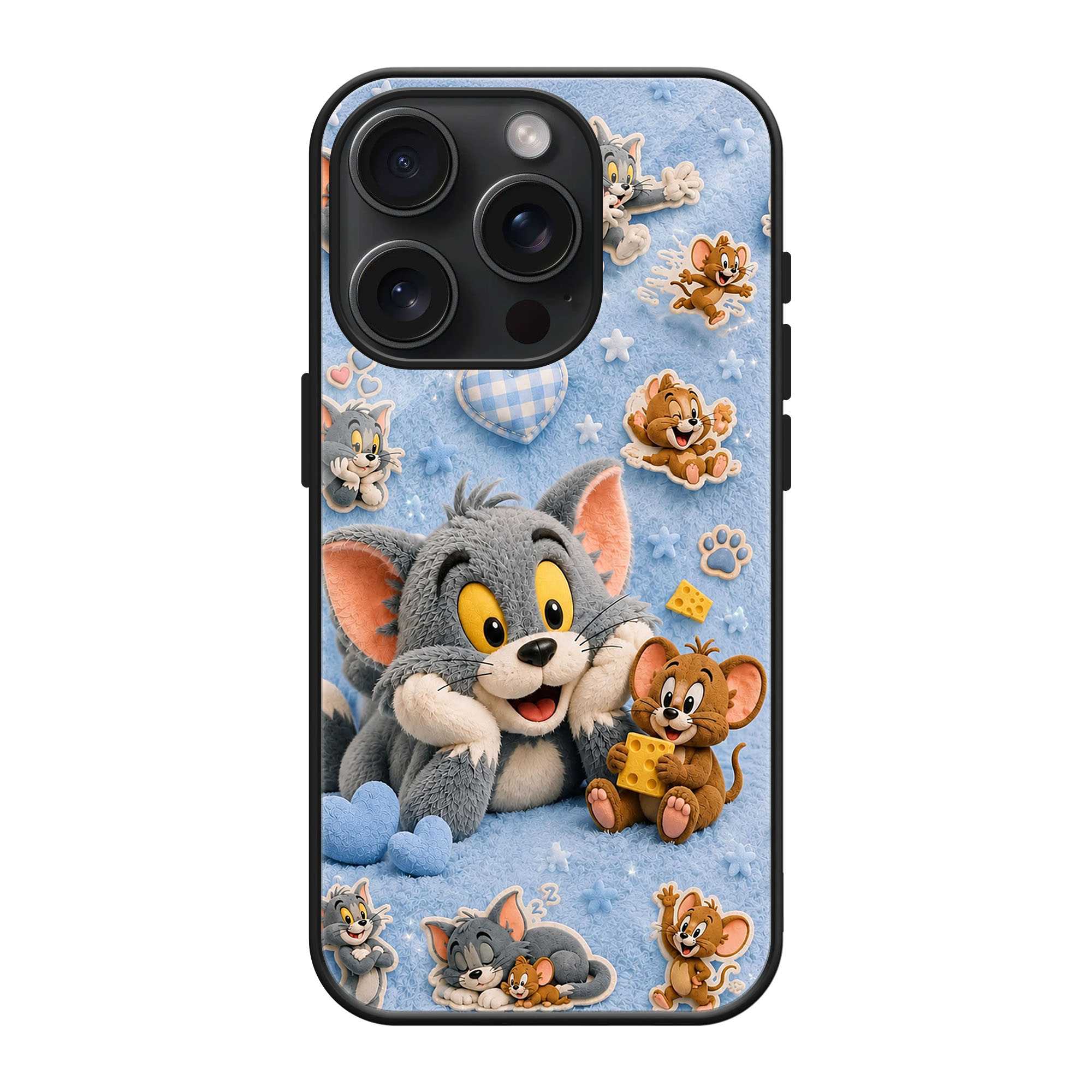 Fluffy Tom-Jerry Glass Case