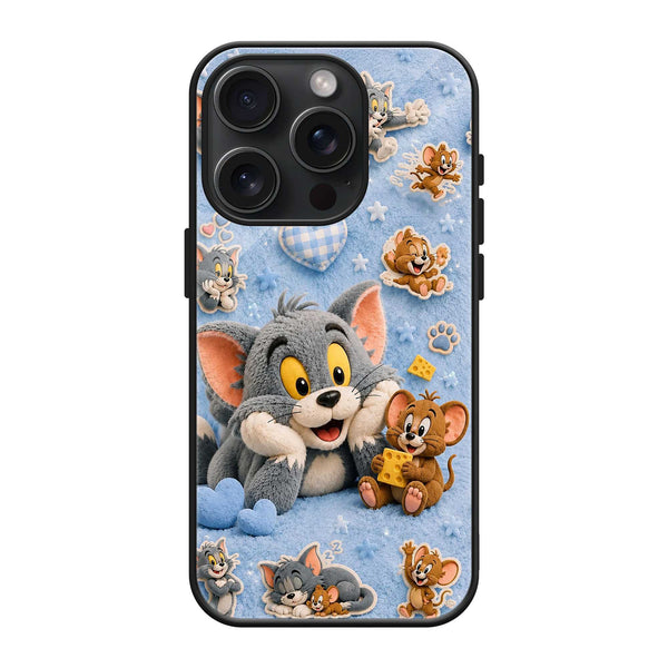 Fluffy Tom-Jerry Glass Case