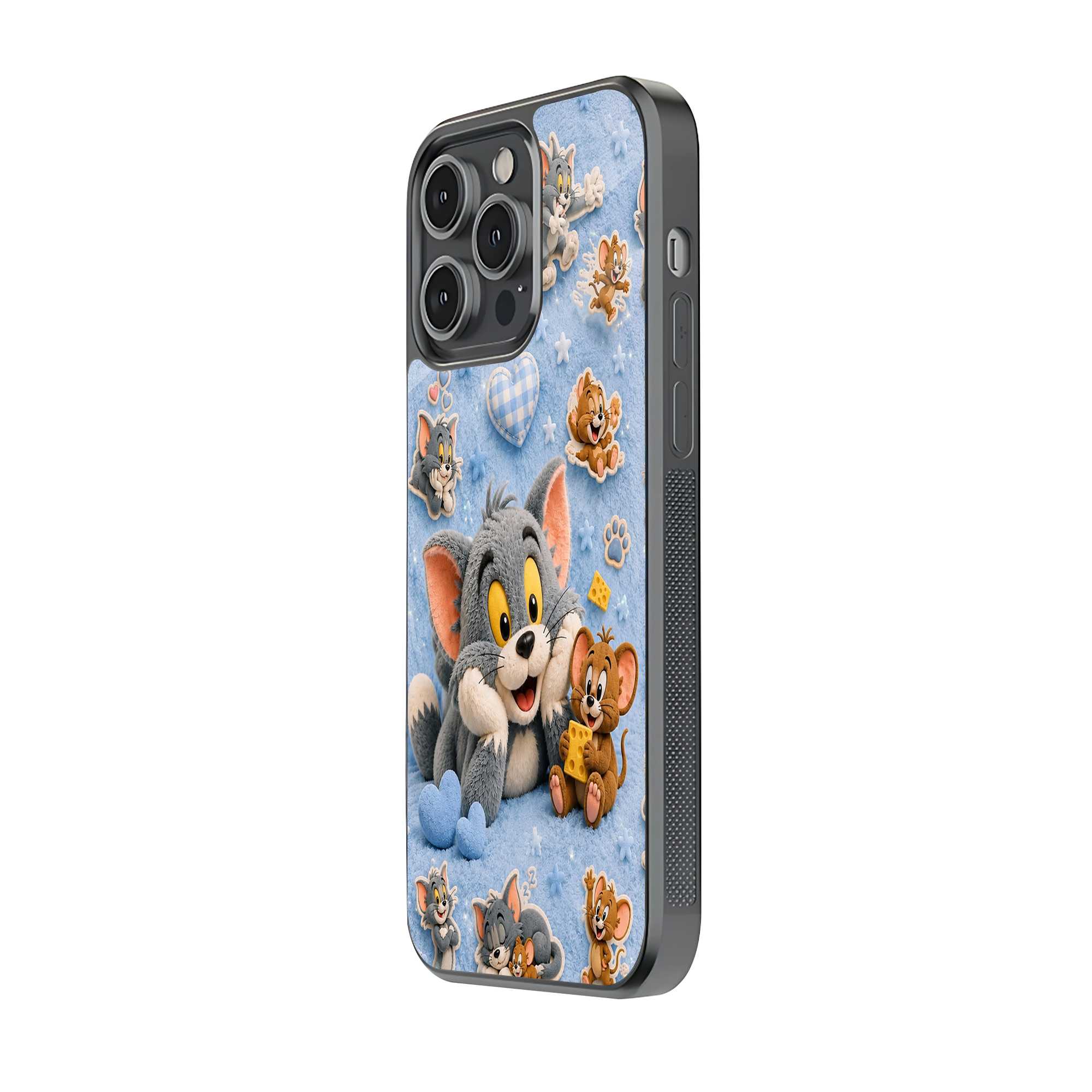 Fluffy Tom-Jerry Glass Case