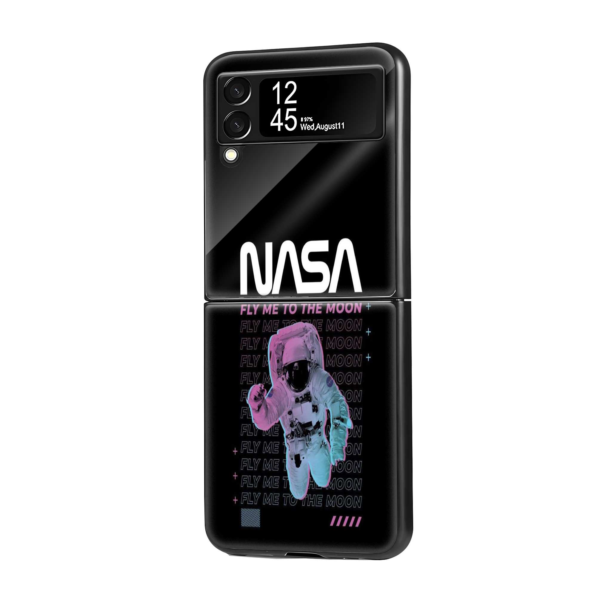 Fly Me Samsung Z Flip Glass Case