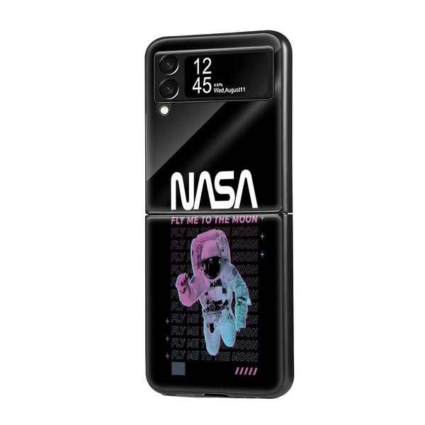 Fly Me Samsung Z Flip Glass Case