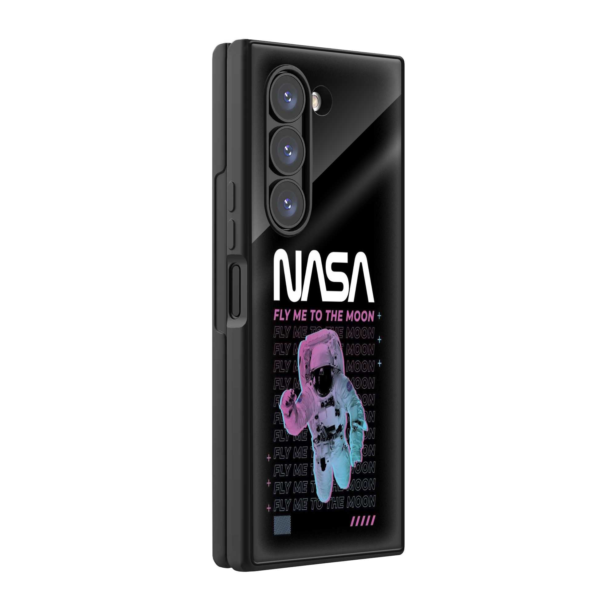 Fly Me Samsung Z Fold Glass Case