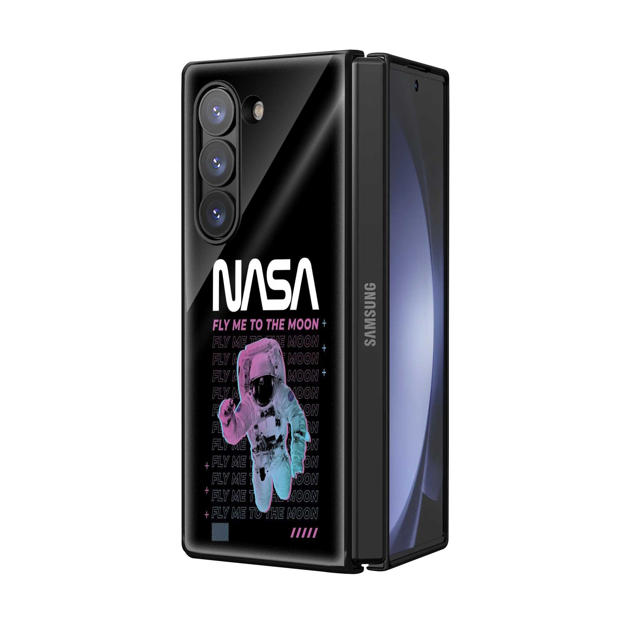 Fly Me Samsung Z Fold Glass Case