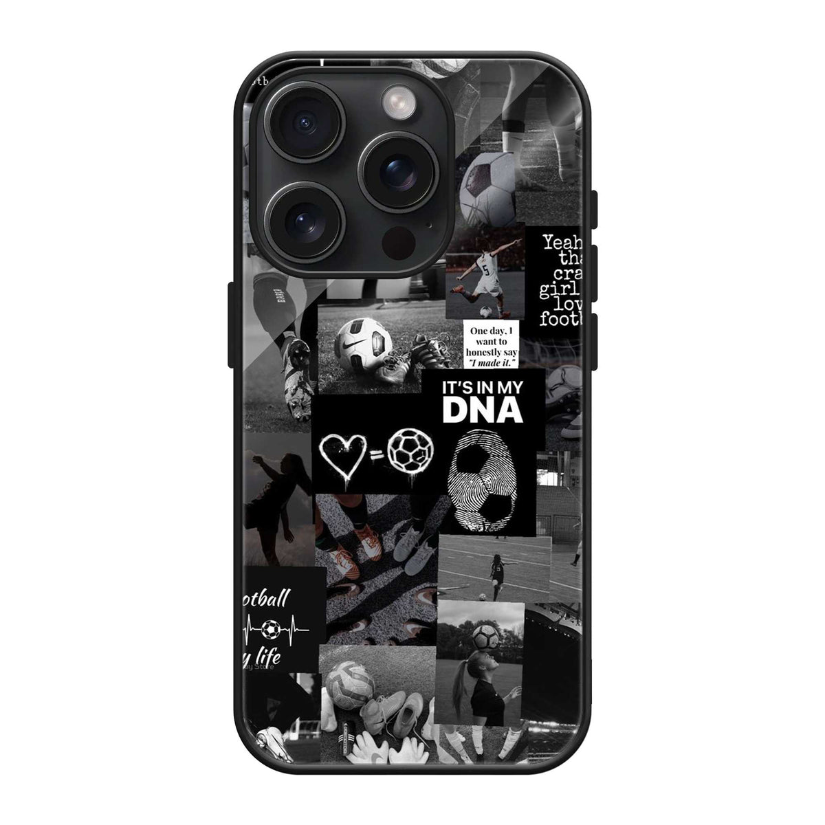Football Soul Glass Case