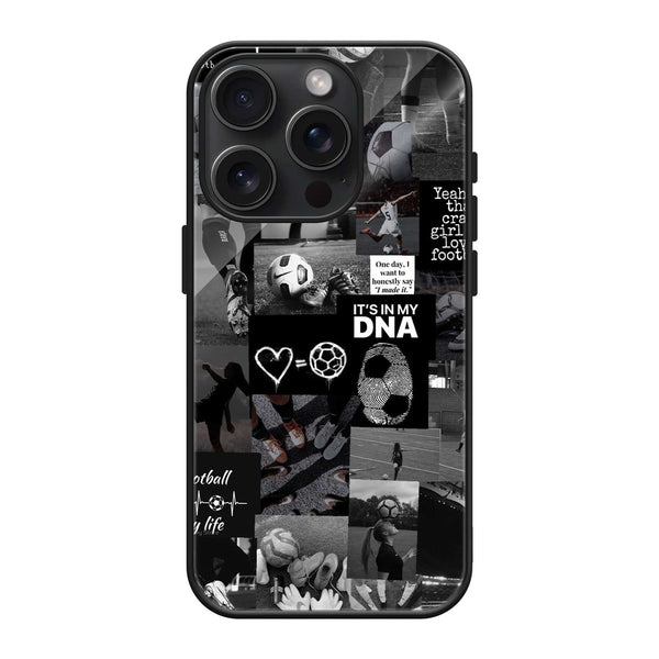 Football Soul Glass Case