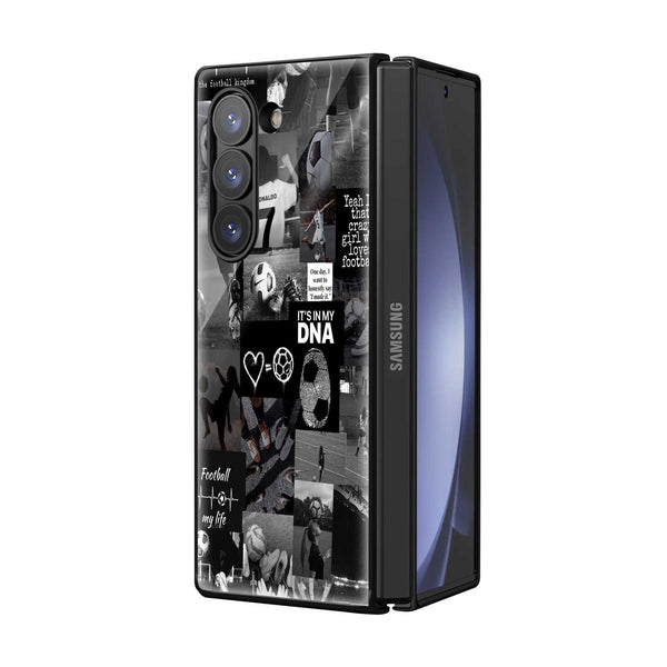Football Soul Samsung Z Fold Glass Case