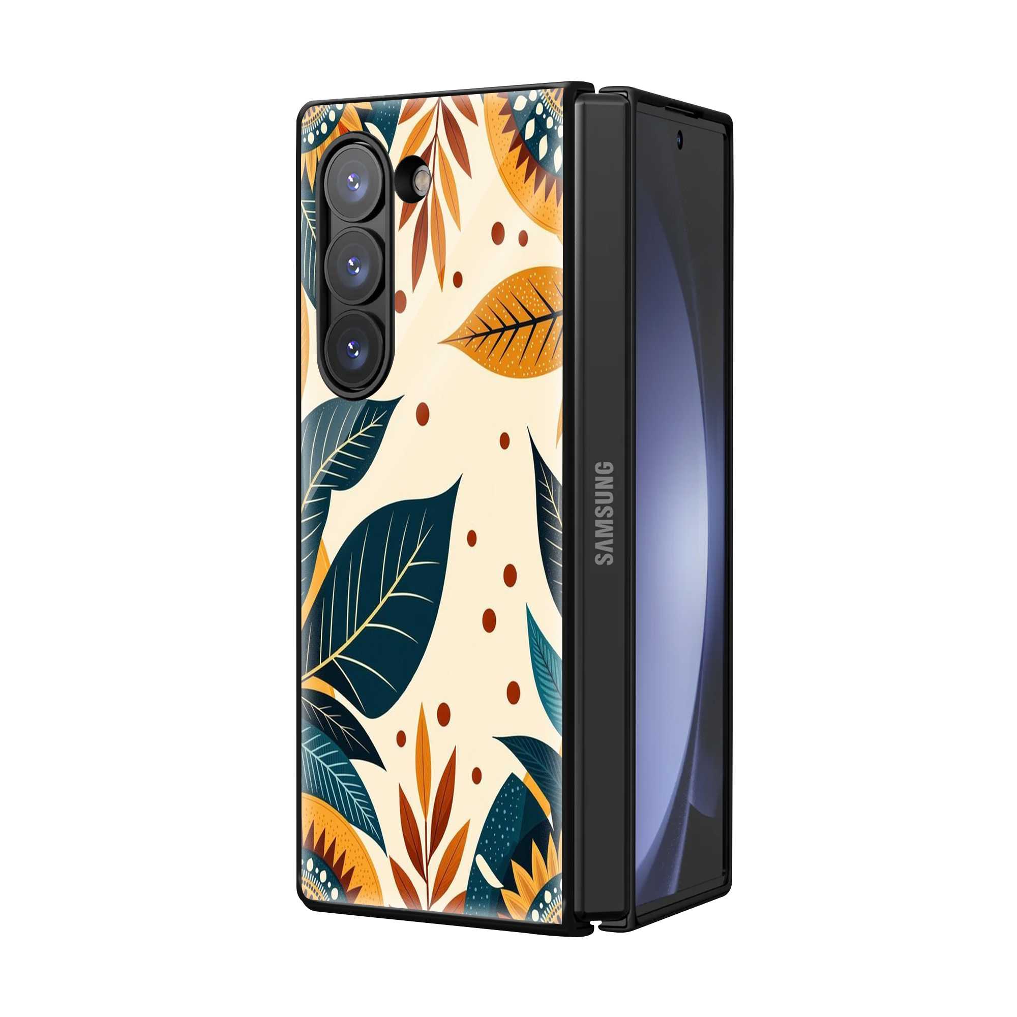 Forest Glow Samsung Z Fold Glass Case