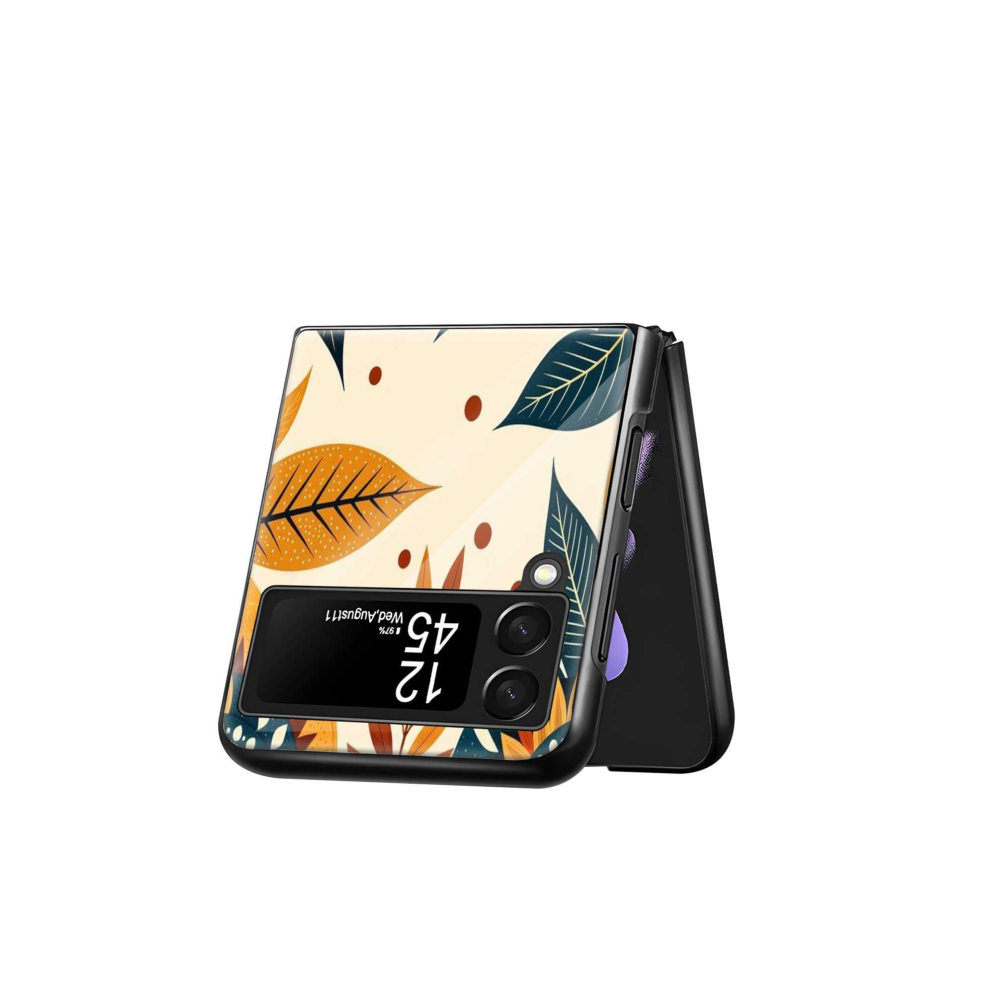 Forest Glow Samsung Z Flip Glass Case