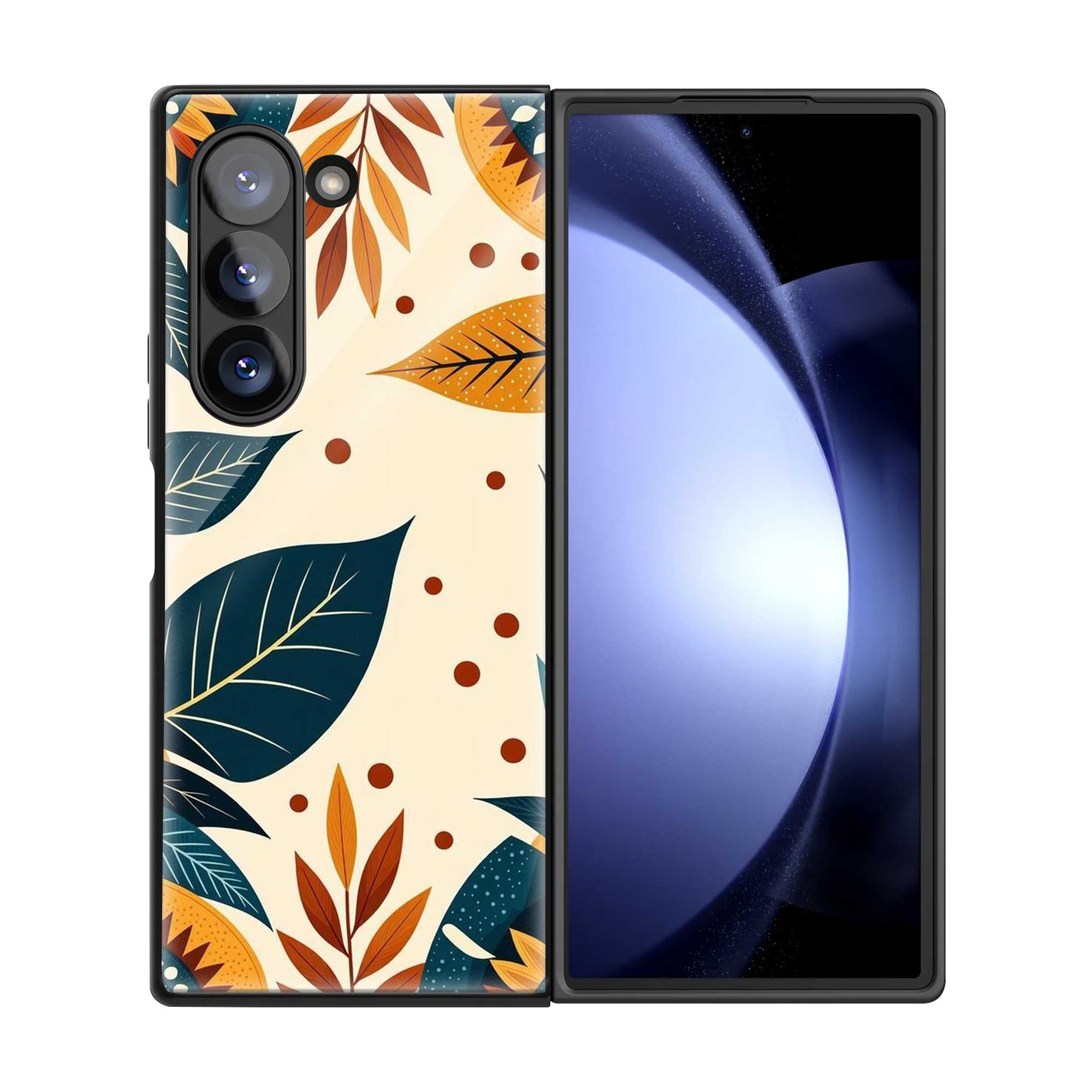 Forest Glow Samsung Z Fold Glass Case