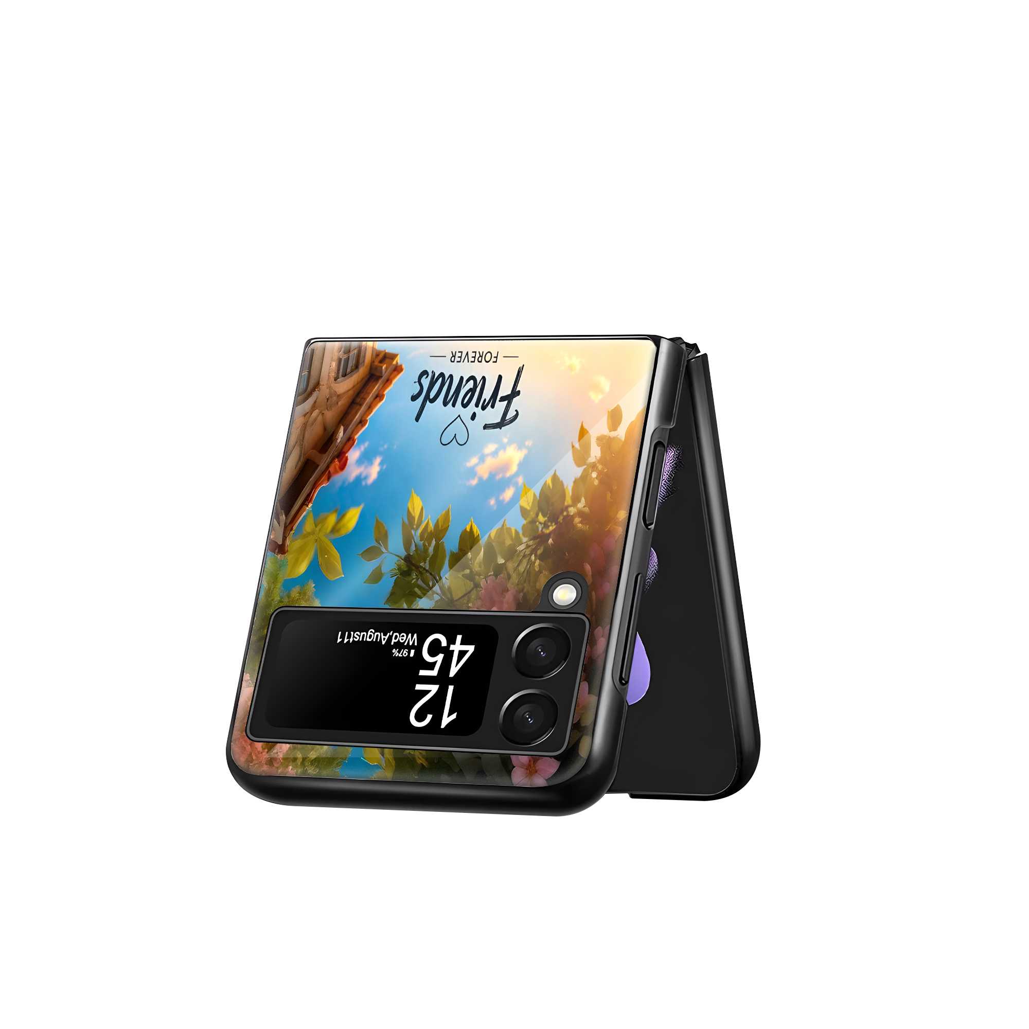 Forever Buddies Samsung Z Flip Glass Case