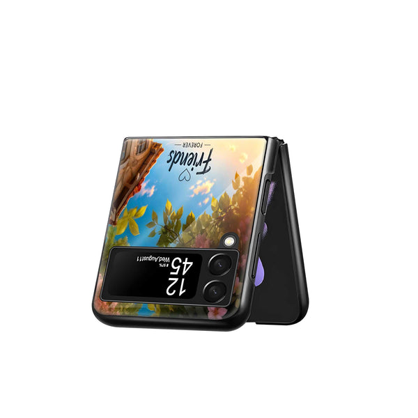 Forever Buddies Samsung Z Flip Glass Case