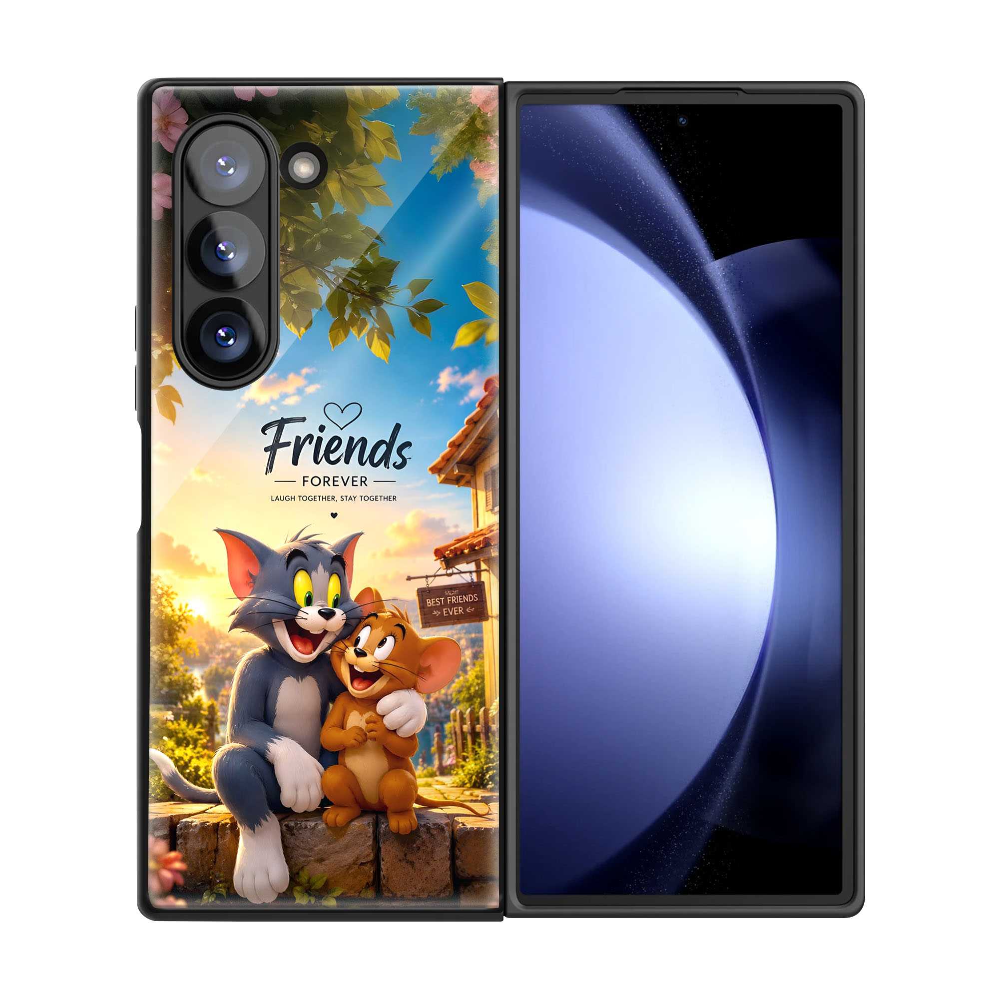 Forever Buddies Samsung Z Fold Glass Case