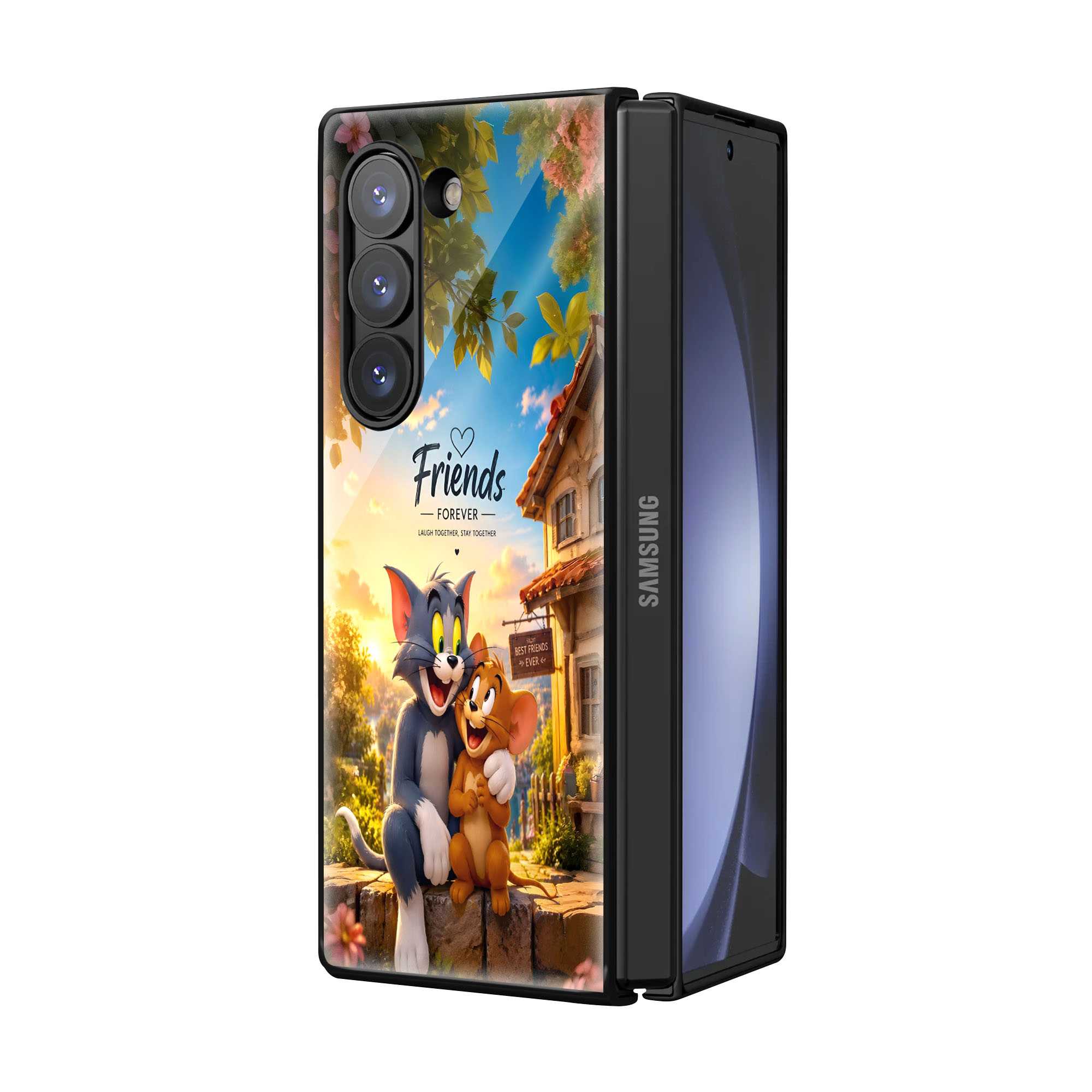 Forever Buddies Samsung Z Fold Glass Case Secondary image