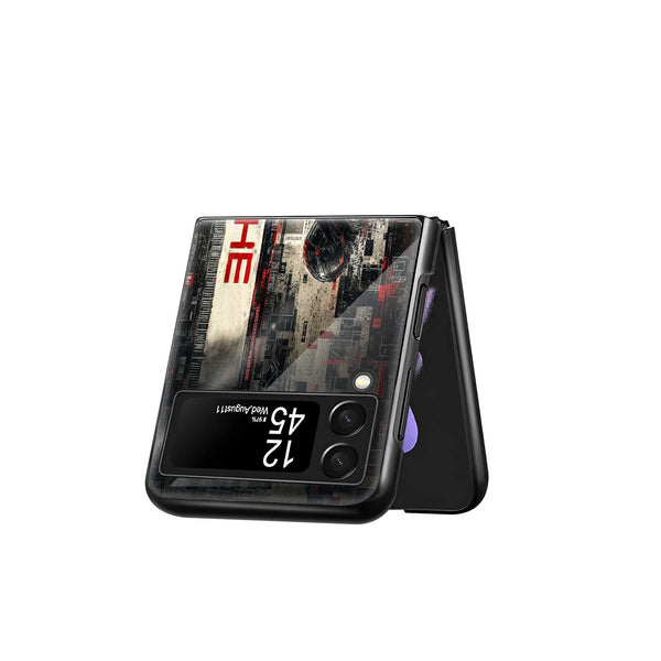 GT3 RS Noir Samsung Z Flip Glass Case