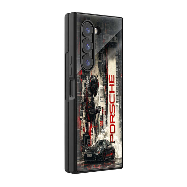 GT3 RS Noir Samsung Z Fold Glass Case
