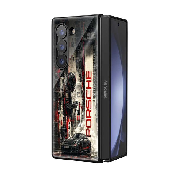 GT3 RS Noir Samsung Z Fold Glass Case