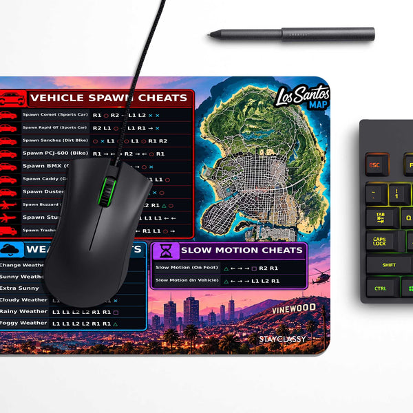 GTA V Cheat Master Desk Mat