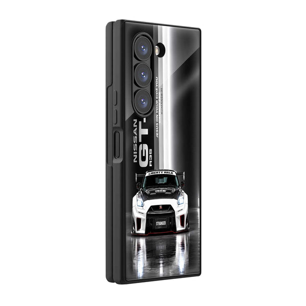 GTR Midnight Edition Samsung Z Fold Glass Case
