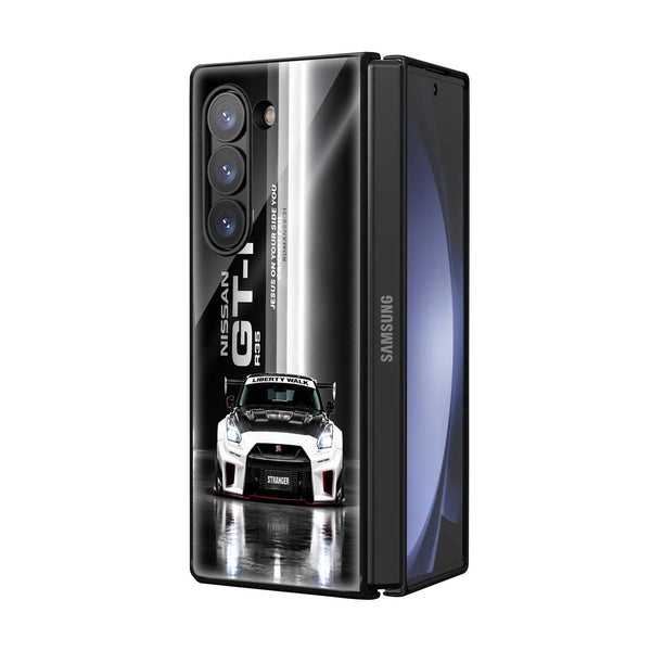GTR Midnight Edition Samsung Z Fold Glass Case