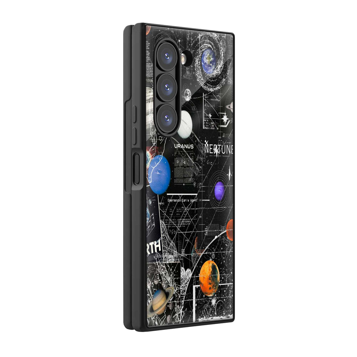 Galaxy Grid Samsung Z Fold Glass Case