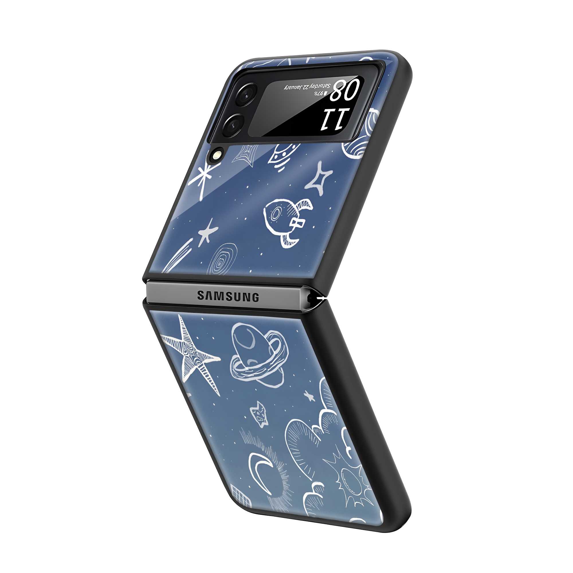 Galaxy Trails Samsung Z Flip Glass Case