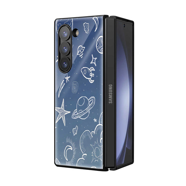 Galaxy Trails Samsung Z Fold Glass Case