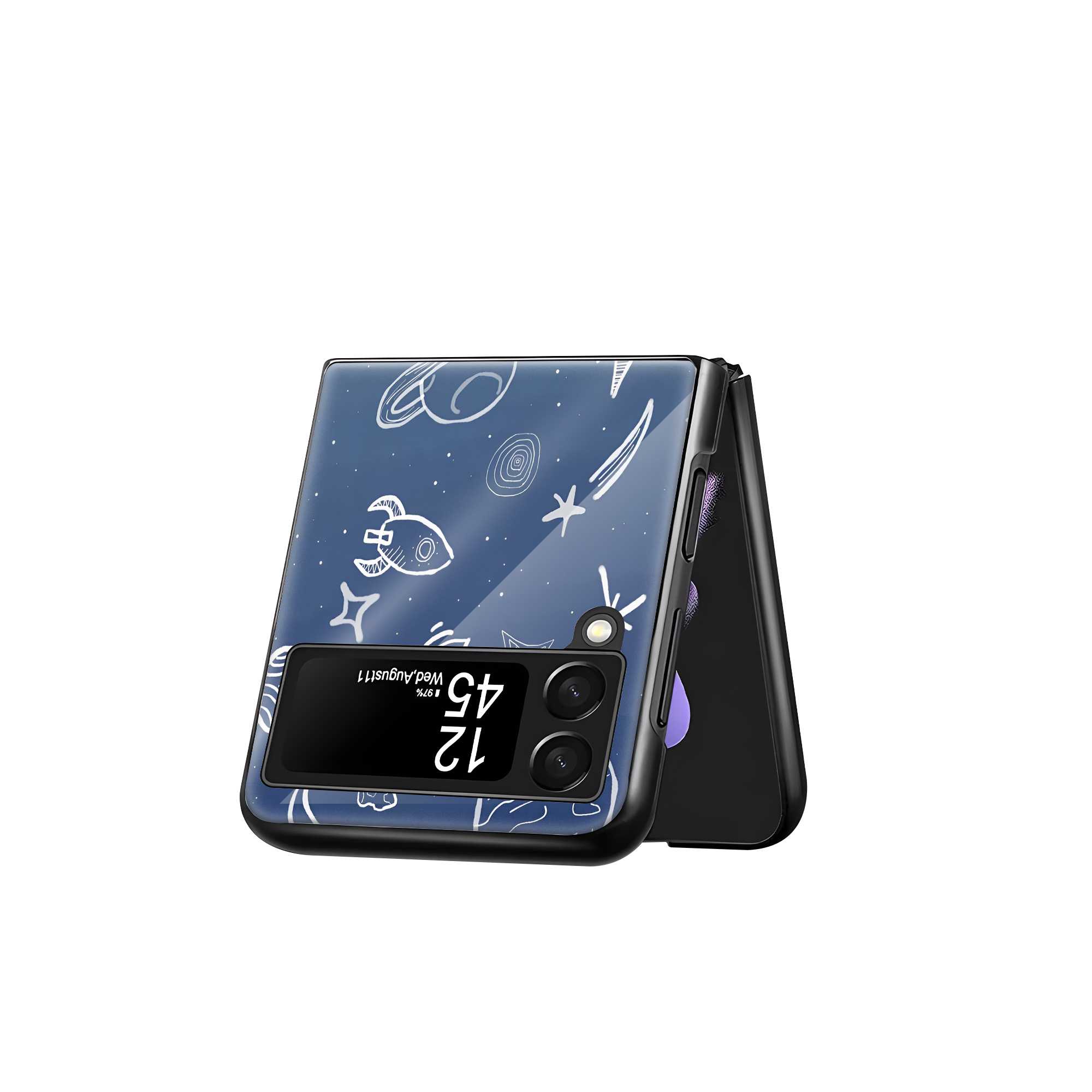 Galaxy Trails Samsung Z Flip Glass Case | StayClassy India