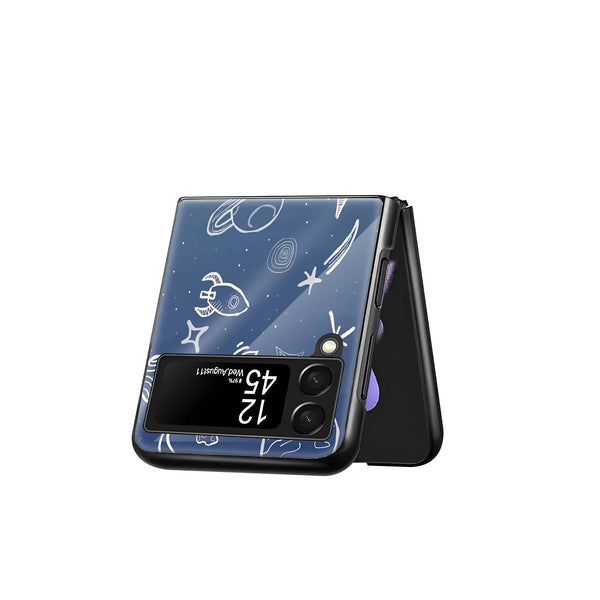 Galaxy Trails Samsung Z Flip Glass Case | StayClassy India