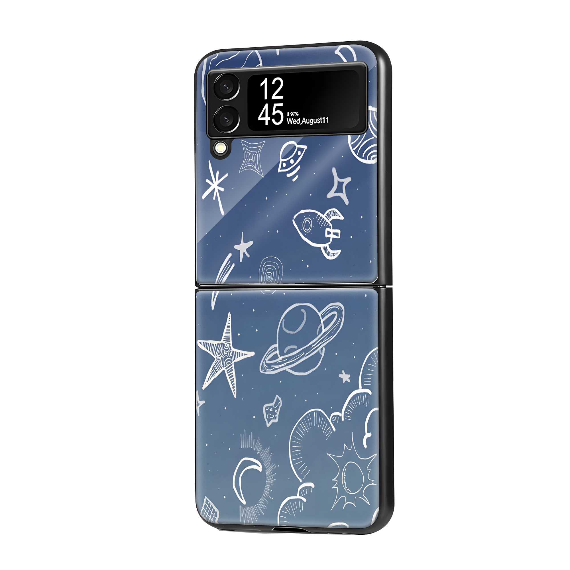 Galaxy Trails Samsung Z Flip Glass Case