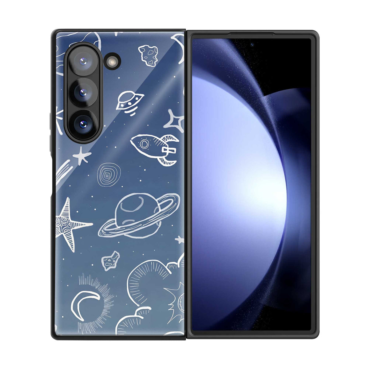 Galaxy Trails Samsung Z Fold Glass Case