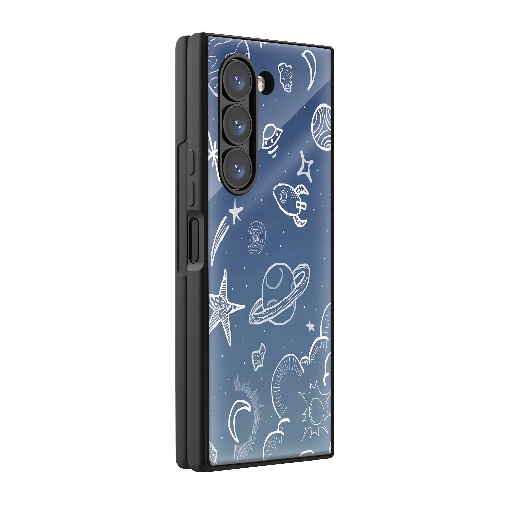 Galaxy Trails Samsung Z Fold Glass Case