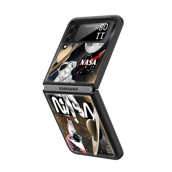Galaxy Voyager Samsung Z Flip Glass Case