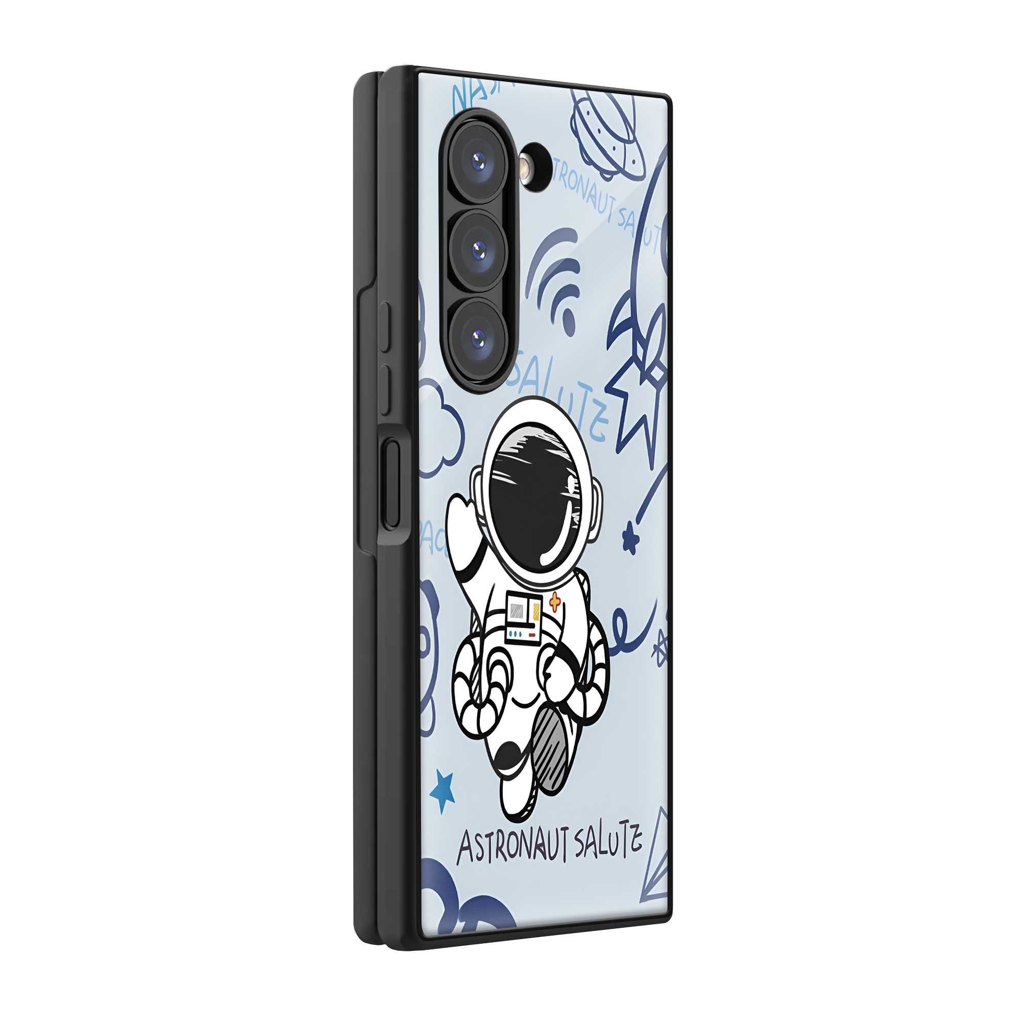 Galaxy Wave Samsung Z Fold Glass Case