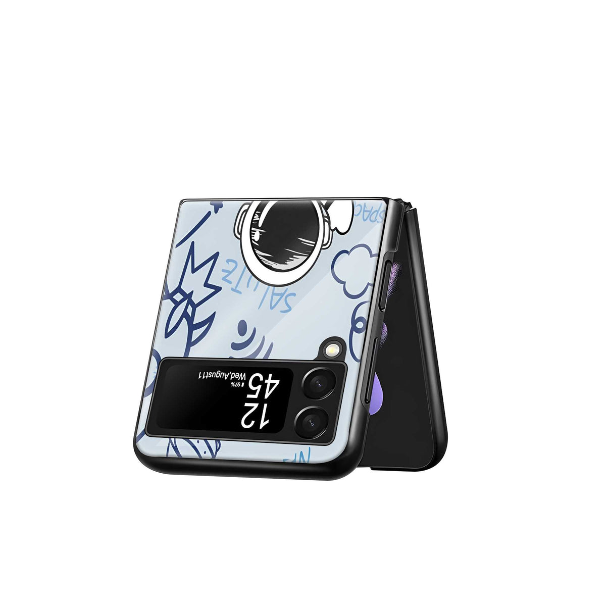 Galaxy Wave Samsung Z Flip Glass Case
